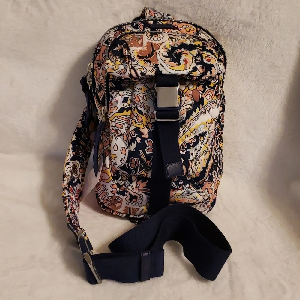 Vera Bradley Women's‎ Performance Twill Utility sling backpack.